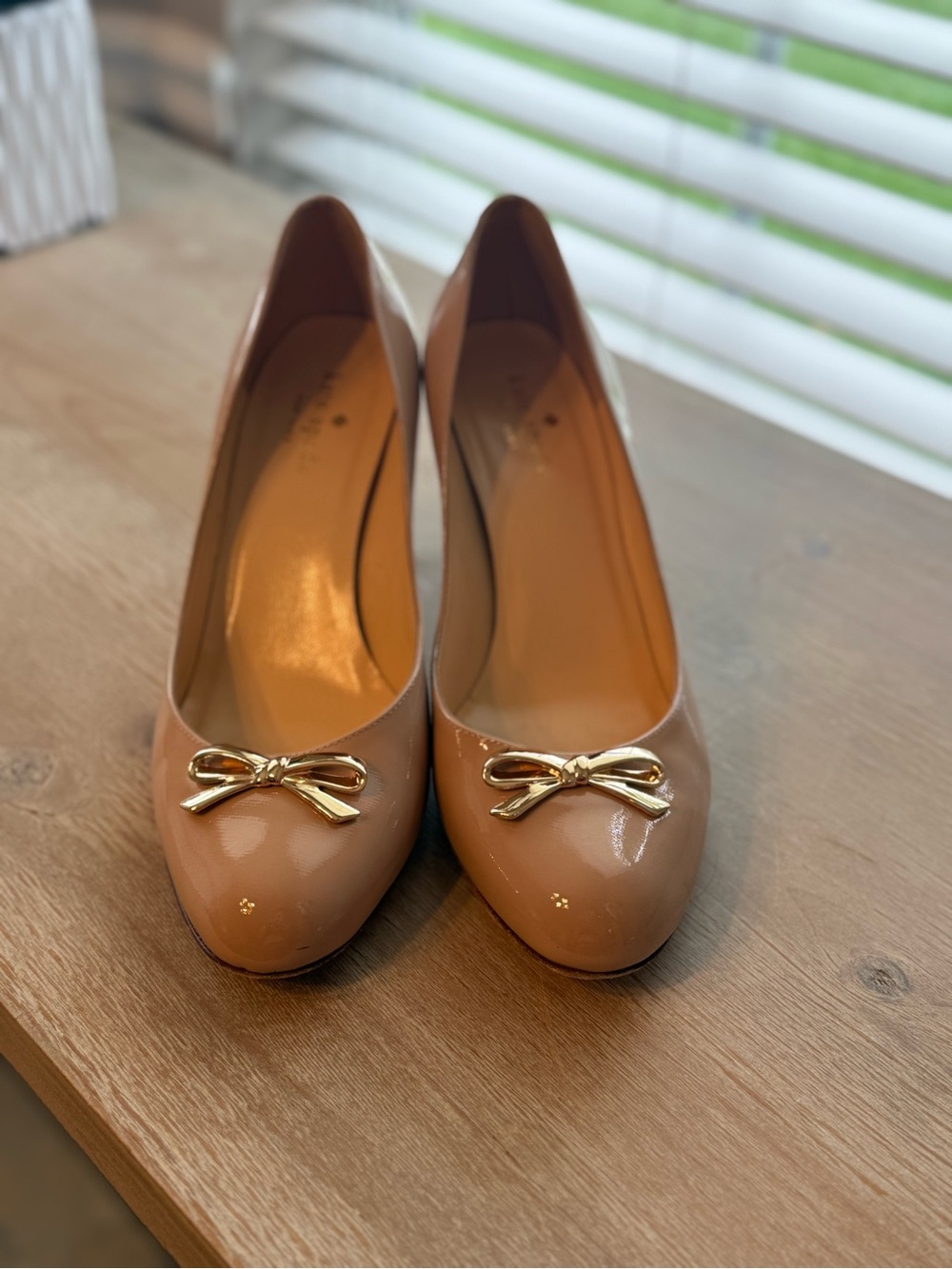 kate spade Blush Patent Leather Bow Pumps - Picture 6 of 6
